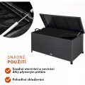 Zahradní úložný box Negy 270 L černý