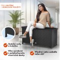 Zahradní úložný box Negy 270 L černý