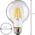 LED žárovka G120 neutrální bílá