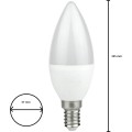 LED žárovka C37 teplá bílá