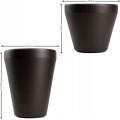 Sada 2 ks květináčů Purea 51,2x39,5/34,9x39,5 cm mokka hnědá