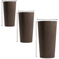 Sada 3 ks květináčů URBANIKA Coffee hnědá