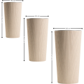 Sada 3 ks květináčů URBANIKA Coffee béžová 