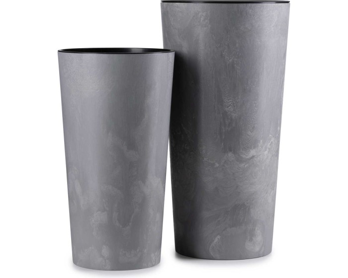 Sada 2 květináčů URBANIKA šedý beton
