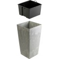 Sada 3 ks květináčů Walter šedý beton