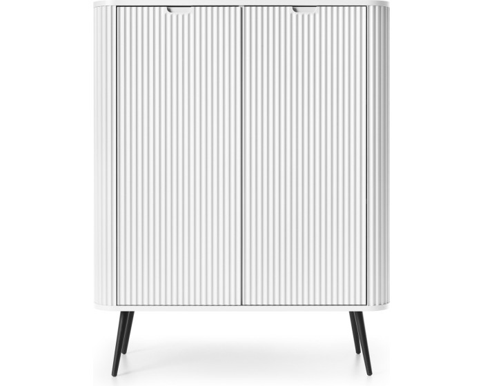 Komoda Zova 103 cm bílá/černá