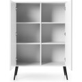 Komoda Zova 103 cm bílá/černá
