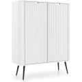 Komoda Zova 103 cm bílá/černá