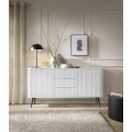 Komoda Zova 168 cm bílá/zlatá