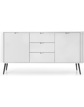 Komoda Zova 168 cm bílá/černá