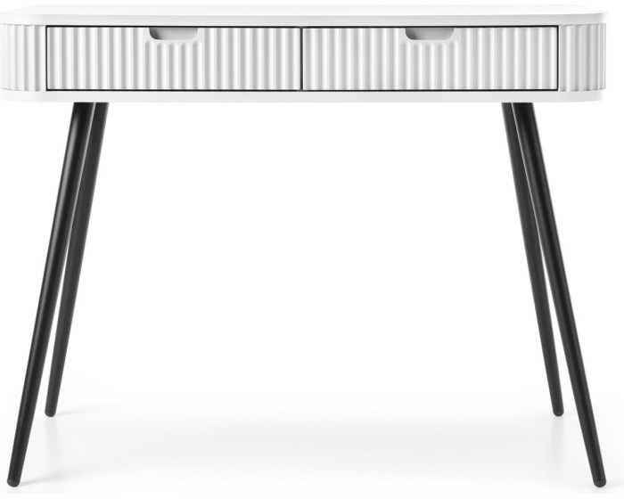 Toaletní stolek Zova 103 cm bílý/černý