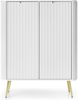 Komoda Zova 103 cm bílá/zlatá