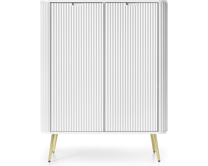 Komoda Zova 103 cm bílá/zlatá