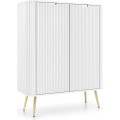 Komoda Zova 103 cm bílá/zlatá