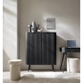 Komoda Zova 103 cm černá/černý rám