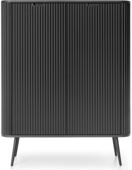 Komoda Zova 103 cm černá/černý rám