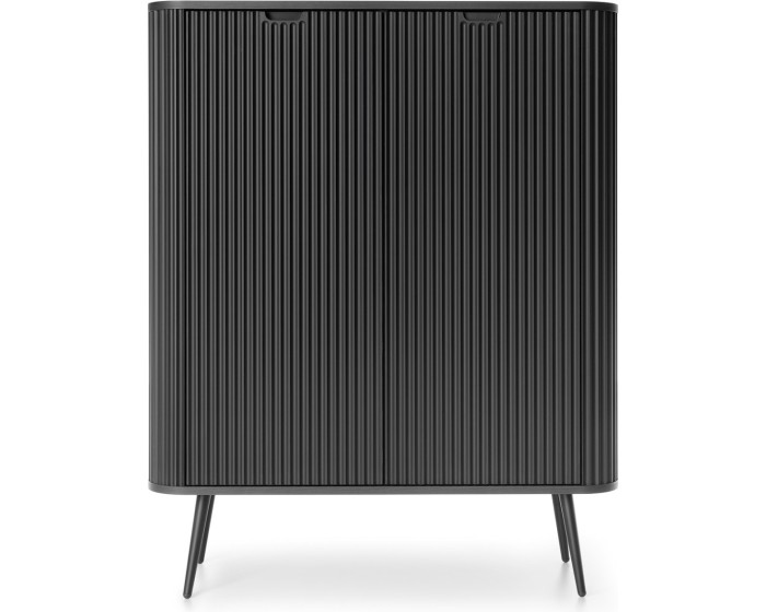 Komoda Zova 103 cm černá/černý rám