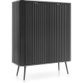 Komoda Zova 103 cm černá/černý rám