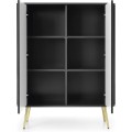 Komoda Zova 103 cm černá/zlatá