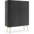 Komoda Zova 103 cm černá/zlatá