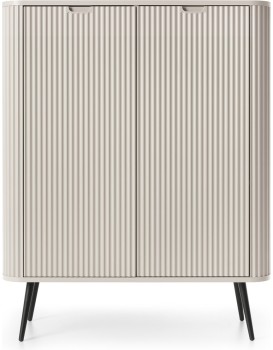 Komoda Zova 103 cm kašmír/černá