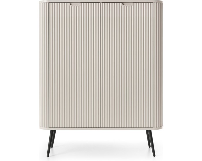Komoda Zova 103 cm kašmír/černá