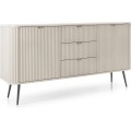 Komoda Zova 168 cm kašmír/černá
