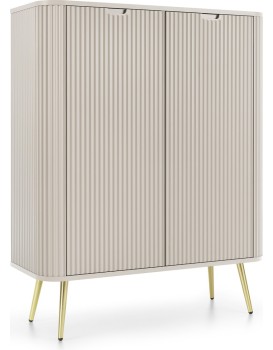 Komoda Zova 103 cm kašmír/zlatá