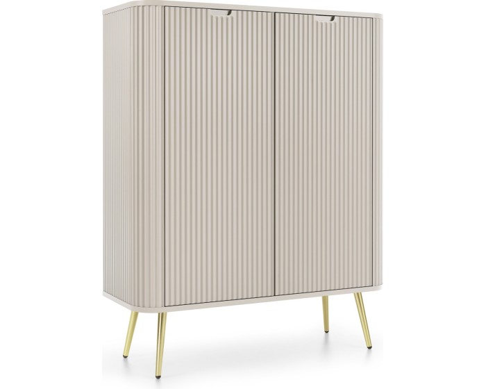 Komoda Zova 103 cm kašmír/zlatá