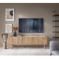 TV stolek Boho La 144 cm dub riviera/bílý mramor