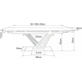 Rozkládací jídelní stůl Genesis 180/240 cm bílý/dub přírodní