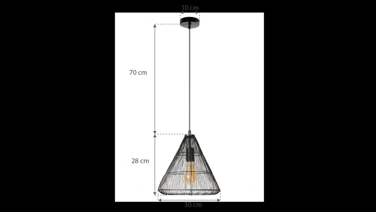 Lampa sufitowa wiszÄ
ca w stylu loft LH2065
