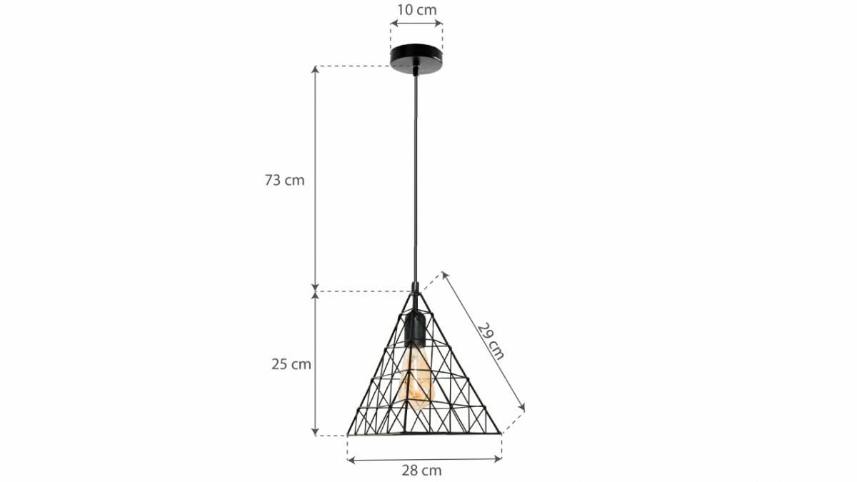 Lampa sufitowa wiszÄ
ca w stylu loft LH2058